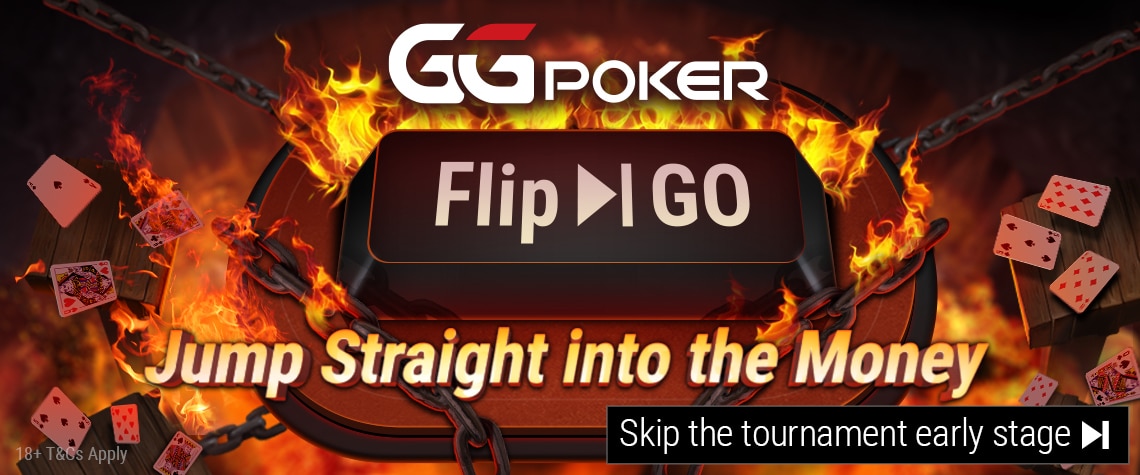 Entra Directamente en el Dinero con los Torneos Flip & Go de GGPoker