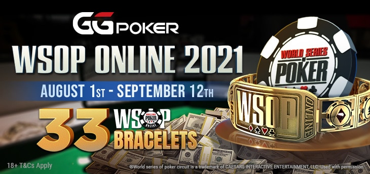 GGPoker Lanza el Programa Completo del WSOP Online 2021 para Jugadores Internacionales; Se Ganarán 33 Brazaletes del WSOP