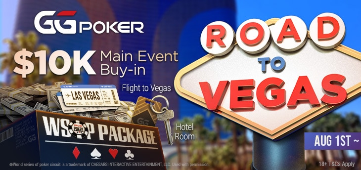 El Exclusive Road To Vegas de GGPoker Comienza el 1 de Agosto