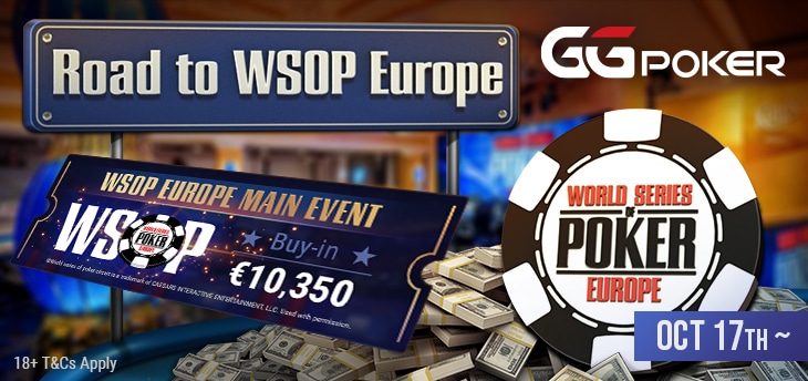 Ponte en Marcha Hacia las WSOP de Europa en GGPoker