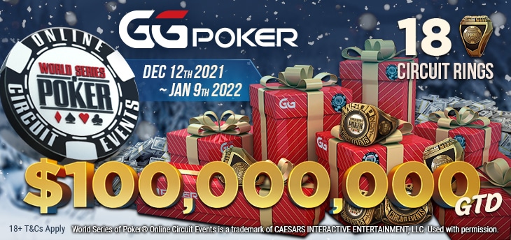 GGPoker Lanza la Serie de Torneos Winter Online Circuit de las WSOP, con Una Garantía de $100 Millones