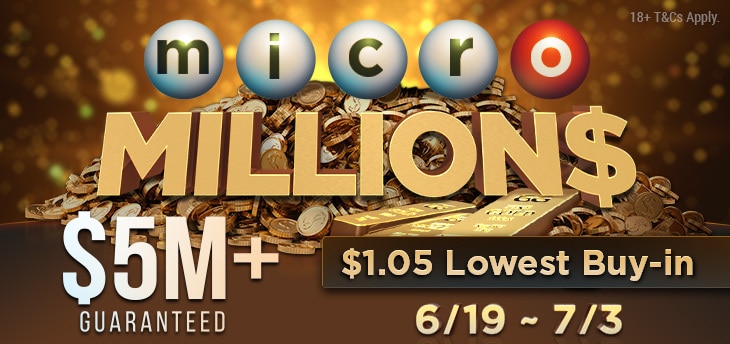 microMILLION$ GGPoker online poker tournament